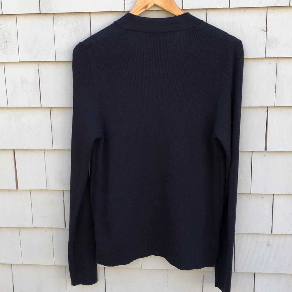 Navy Cascading Cardigan - Picture 5 of 5